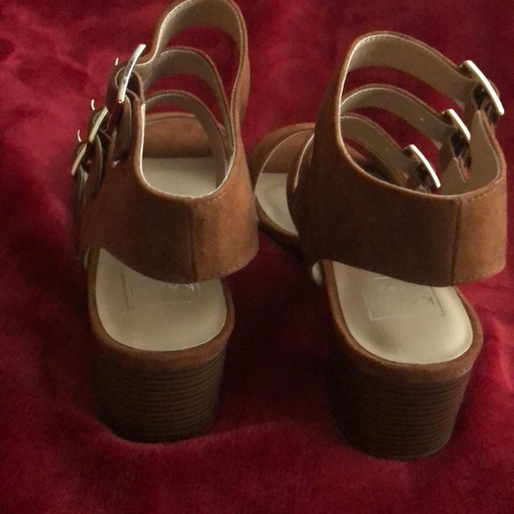 Kaari Blue Cognac Suede Alanna Shoes Size 10M - Picture 2 of 4